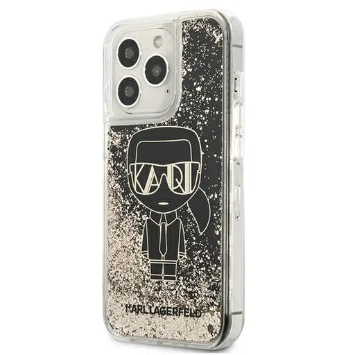 Karl Lagerfeld Liquid Glitter Gatsby Case for iPhone 13 Pro / iPhone 13 - Black - Cell phone cases