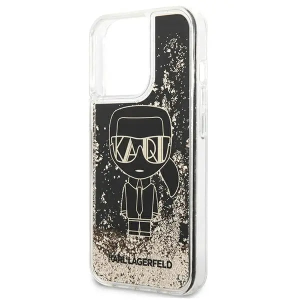 Karl Lagerfeld Liquid Glitter Gatsby Case for iPhone 13 Pro Max - Black - Cell phone cases and covers<<<HurtelXML