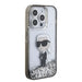 Karl Lagerfeld Liquid Glitter Ikonik case for iPhone 15 Pro Max - transparent - Cell phone cases and covers<<<HurtelXML