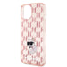 Karl Lagerfeld Monogram Choupette case for iPhone 15 - pink - Cell phone cases and covers<<<HurtelXML