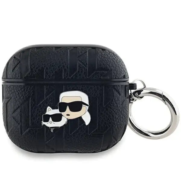 Karl Lagerfeld Monogram Karl & Choupette Head case for AirPods 3 - black - Cell phone cases and covers<<<HurtelXML
