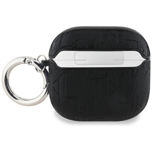 Karl Lagerfeld Monogram Karl & Choupette Head Case for AirPods 4 - Black - Cell phone cases and covers<<<HurtelXML