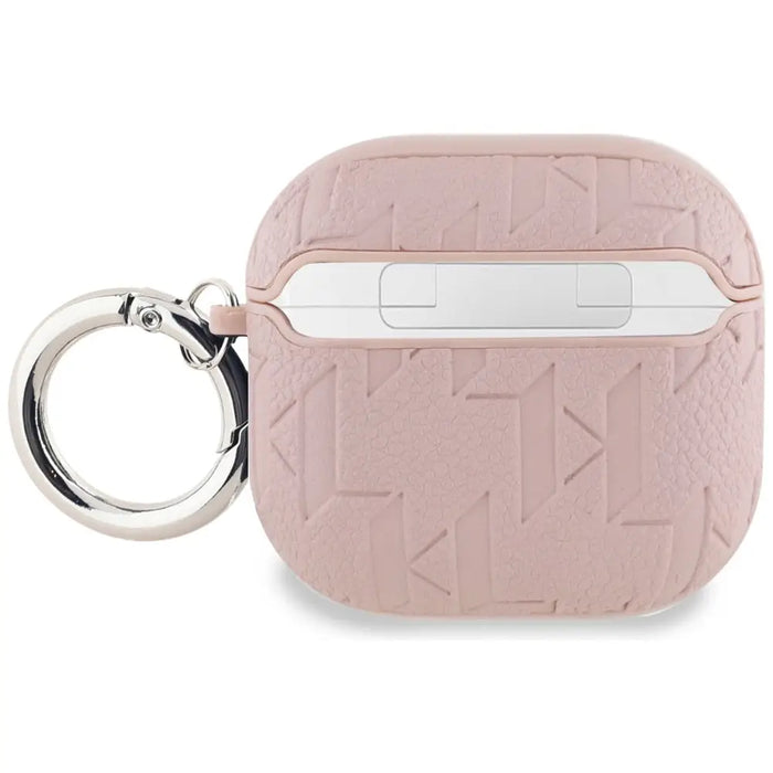 Karl Lagerfeld Monogram Karl Head Case for AirPods 4 - Pink - Cell phone cases and covers<<<HurtelXML
