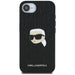 Karl Lagerfeld Monogram Karl Head Pin iPhone 16e Case - Black - Cell phone cases and covers<<<HurtelXML