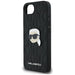 Karl Lagerfeld Monogram Karl Head Pin iPhone 16e Case - Black - Cell phone cases and covers<<<HurtelXML