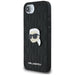 Karl Lagerfeld Monogram Karl Head Pin iPhone 16e Case - Black - Cell phone cases and covers<<<HurtelXML