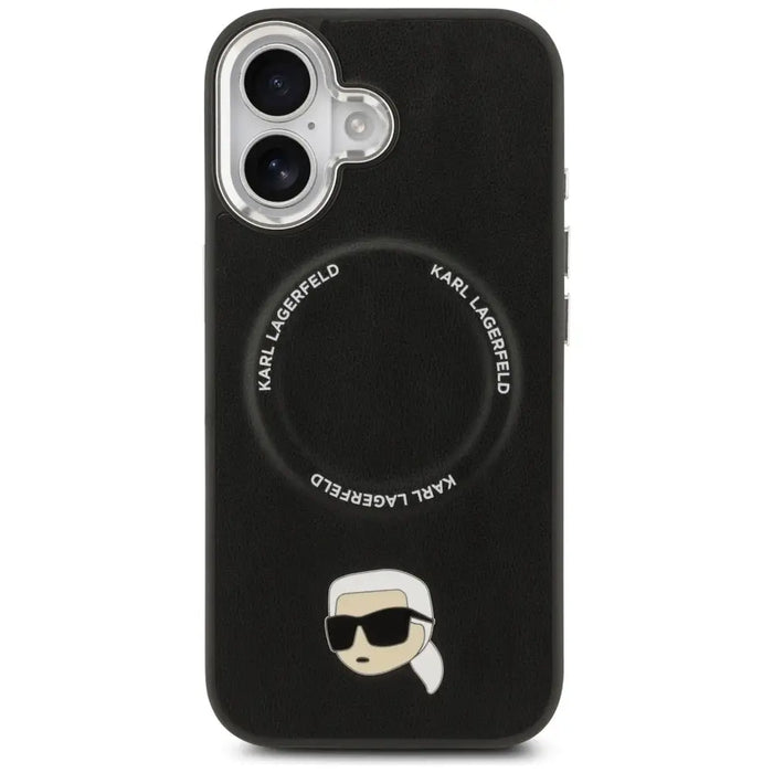 Karl Lagerfeld Karl Pin MagSafe Case for iPhone 17 - Black - Cell phone cases and covers<<<HurtelXML