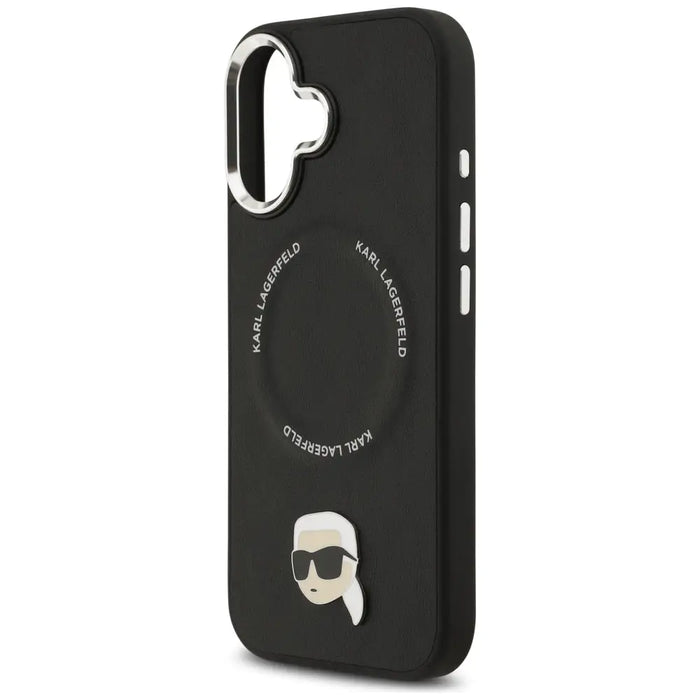 Karl Lagerfeld Karl Pin MagSafe Case for iPhone 17 - Black - Cell phone cases and covers<<<HurtelXML
