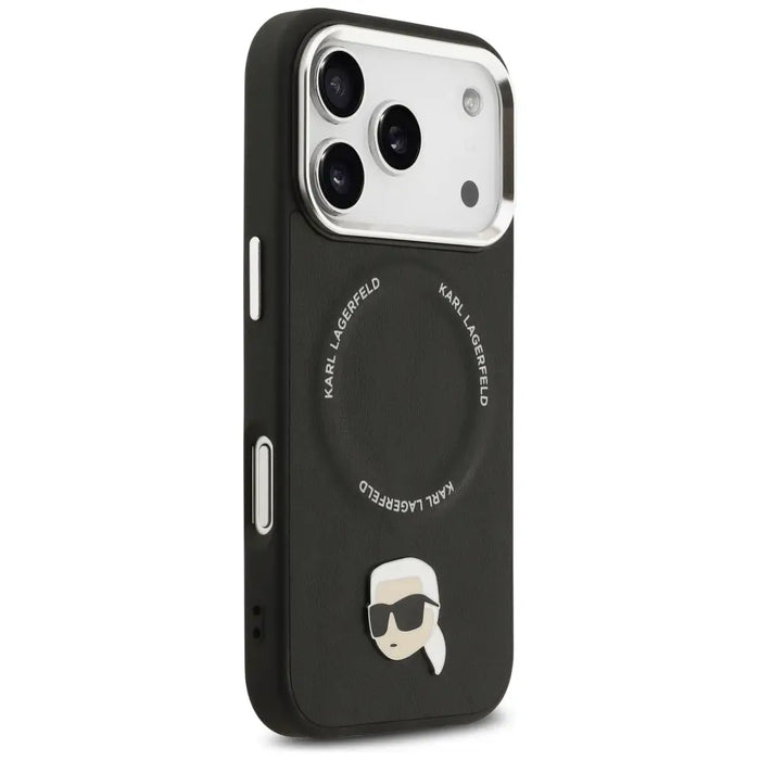 Karl Lagerfeld Karl Pin MagSafe Case for iPhone 17 Pro - Black - Cell phone cases and covers<<<HurtelXML