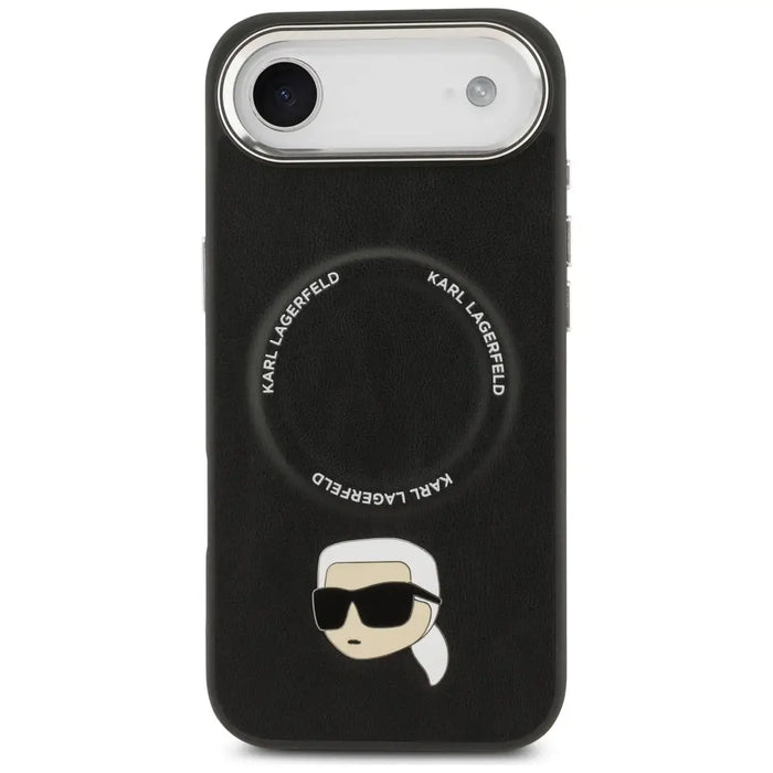 Karl Lagerfeld Karl Pin MagSafe Case for iPhone Air - Black - Cell phone cases and covers<<<HurtelXML