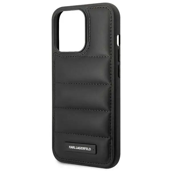 Karl Lagerfeld Puffy Elongated Logo iPhone 14 Pro Case - Black - Cell phone cases and covers<<<HurtelXML