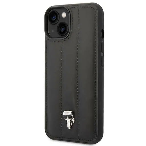 Karl Lagerfeld Puffy Ikonik Pin Case for iPhone 14 Plus - Black - Cell phone cases and covers<<<HurtelXML