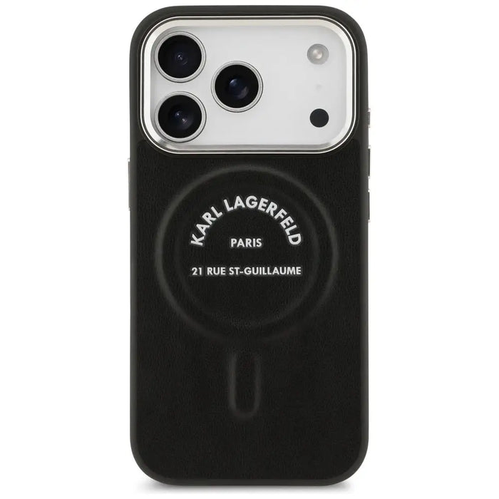 Karl Lagerfeld Karl RSG Logo MagSafe Case for iPhone 17 Pro - Black - Cell phone cases and covers<<<HurtelXML