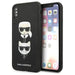 Karl Lagerfeld Saffiano Karl&Choupette Head case for iPhone X/XS - black - Cell phone cases and covers<<<HurtelXML