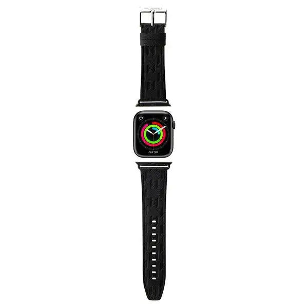 Karl Lagerfeld Saffiano Monogram strap for Apple Watch 38/40/41mm - black - Other cell phone equipment<<<HurtelXML