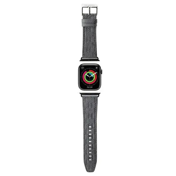 Karl Lagerfeld Saffiano Monogram strap for Apple Watch 42/44/45/49mm - silver - Other cell phone equipment<<<HurtelXML