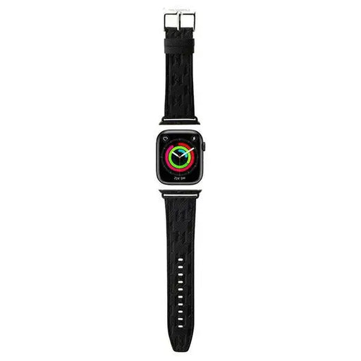 Karl Lagerfeld Saffiano Monogram strap for Apple Watch 42/44/45/49mm - black - Other cell phone equipment<<<HurtelXML
