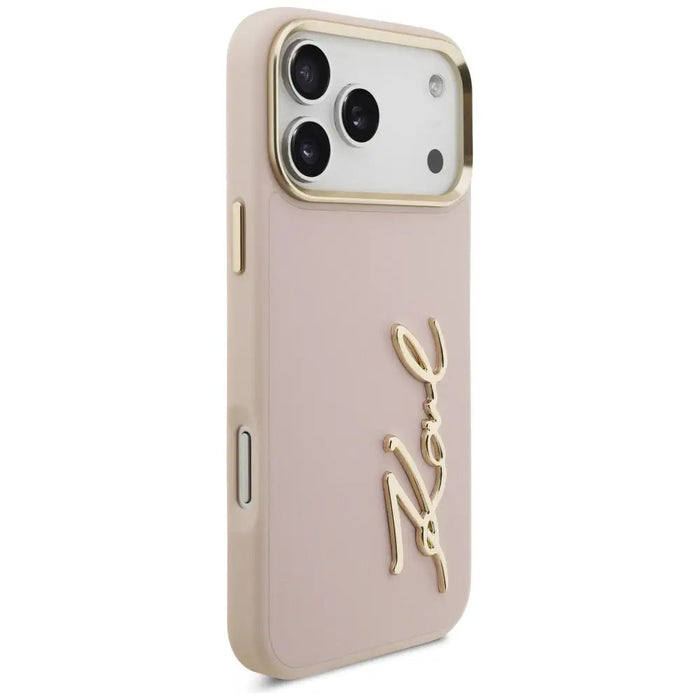 Karl Lagerfeld Karl Script Logo Case for iPhone 17 Pro Max - Pink - Cell phone cases and covers<<<HurtelXML