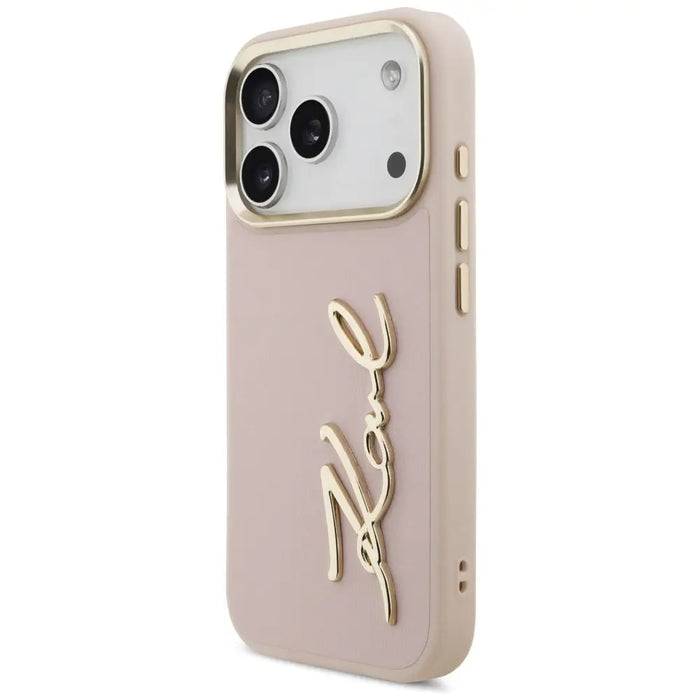 Karl Lagerfeld Karl Script Logo iPhone 17 Pro Case - Pink - Cell phone cases and covers<<<HurtelXML