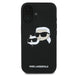 Karl Lagerfeld Silicone Case Nauble Heads Print MagSafe for iPhone 16 Plus - Black - Cell phone cases