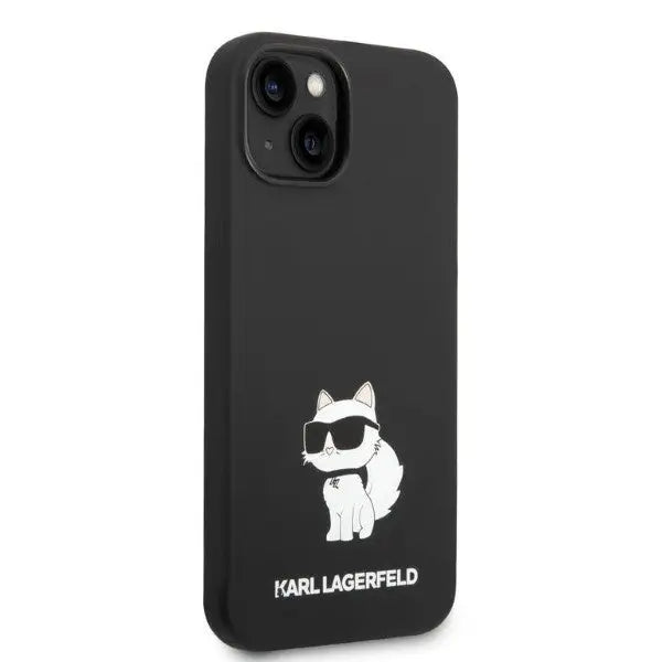 Karl Lagerfeld Silicone Choupette case for iPhone 14 Plus - black - Cell phone cases and covers<<<HurtelXML
