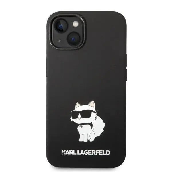 Karl Lagerfeld Silicone Choupette case for iPhone 14 Plus - black - Cell phone cases and covers<<<HurtelXML