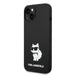 Karl Lagerfeld Silicone Choupette case for iPhone 14 Plus - black - Cell phone cases and covers<<<HurtelXML