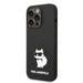 Karl Lagerfeld Silicone Choupette case for iPhone 14 Pro Max - black - Cell phone cases and covers<<<HurtelXML