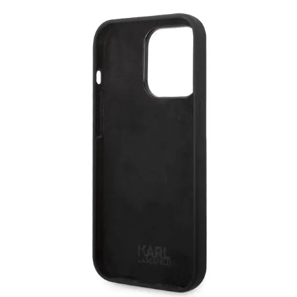 Karl Lagerfeld Silicone Choupette case for iPhone 14 Pro Max - black - Cell phone cases and covers<<<HurtelXML