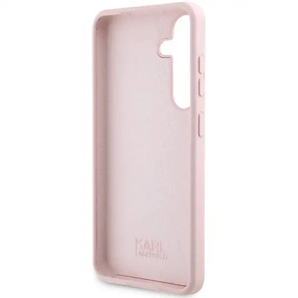Karl Lagerfeld Silicone Choupette case for Samsung Galaxy S24+ - pink - Cell phone cases and covers<<<HurtelXML