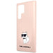 Karl Lagerfeld Silicone Choupette case for Samsung Galaxy S24 Ultra - pink - Cell phone cases and covers<<<HurtelXML