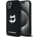 Karl Lagerfeld Silicone Choupette Head MagSafe Case for iPhone 15/14/13 - Black - Cell phone cases