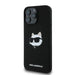 Karl Lagerfeld Silicone Choupette Head Print MagSafe case for iPhone 16 Pro Max - black - Cell phone cases