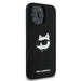 Karl Lagerfeld Silicone Choupette Head Print MagSafe case for iPhone 16 Pro Max - black - Cell phone cases