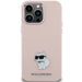 Karl Lagerfeld Silicone Choupette Metal Pin case for iPhone 15 Pro - pink - Cell phone cases and covers<<<HurtelXML