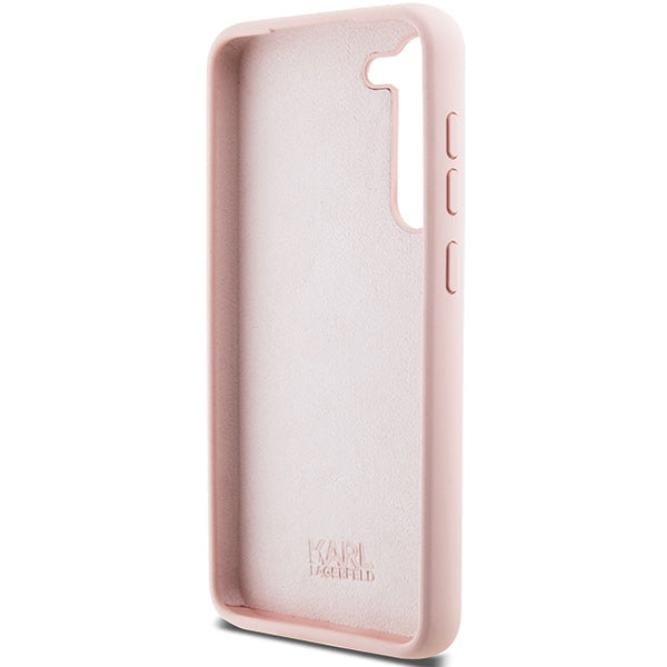 Karl Lagerfeld Silicone Choupette Metal Pin case for Samsung Galaxy S23 - pink - Cell phone cases and covers<<<HurtelXML
