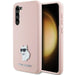 Karl Lagerfeld Silicone Choupette Metal Pin case for Samsung Galaxy S23 - pink - Cell phone cases and covers<<<HurtelXML