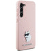 Karl Lagerfeld Silicone Choupette Metal Pin case for Samsung Galaxy S24+ - pink - Cell phone cases