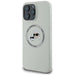 Karl Lagerfeld Silicone Double Heads And Circle MagSafe case for iPhone 16 Pro Max beige - Cell phone cases