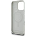 Karl Lagerfeld Silicone Double Heads And Circle MagSafe Case for iPhone 16 Pro Beige - Cell phone cases