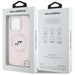 Karl Lagerfeld Silicone Double Heads And Circle MagSafe Case for iPhone 16 Pro Pink - Cell phone cases
