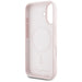 Karl Lagerfeld Silicone Double Heads And Circle MagSafe Case for iPhone 16 Pink - Cell phone cases