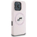 Karl Lagerfeld Silicone Double Heads And Circle MagSafe Case for iPhone 16 Pro Pink - Cell phone cases