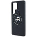 Karl Lagerfeld Silicone Double Heads And Circle MagSafe Samsung Galaxy S25 Ultra case black - Cell phone cases