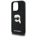 Karl Lagerfeld Silicone Karl Head Print MagSafe iPhone 16 Pro Case - Black - Cell phone cases and covers<<<HurtelXML