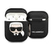 Karl Lagerfeld Silicone Ikonik Case for AirPods 1/2 - Black - Cell phone cases and covers<<<HurtelXML