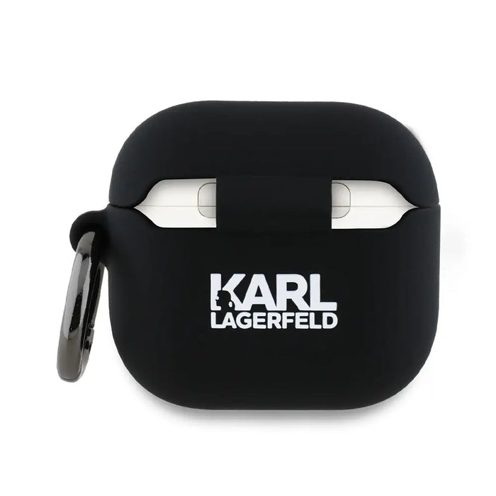 Karl Lagerfeld Silicone Karl&Chaupette Head 3D Case for AirPods 4 - Black - Cell phone cases and covers<<<HurtelXML