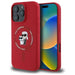 Karl Lagerfeld Silicone Karl&Choupette Heads Ring MagSafe Case for iPhone 16 Pro - Red - Cell phone cases