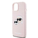 Karl Lagerfeld Silicone Karl&Choupette MagSafe case for iPhone 15 / 14 / 13 - pink - Cell phone cases