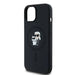 Karl Lagerfeld Silicone Karl&Choupette MagSafe case for iPhone 15 / 14 / 13 - black - Cell phone cases